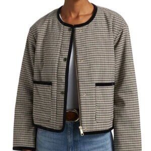 Rails Women's Nota Jacket Ice Taupe Mini Check